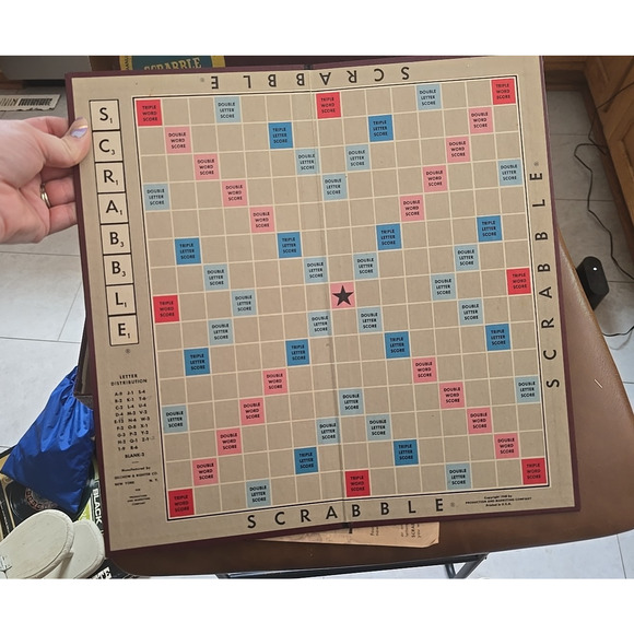 Vtg 1948 Selchow & Righter Scrabble Strategy Word Board Game Complete MCM Decor - Picture 4 of 5